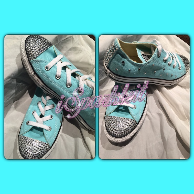 Custom Bling Rhinestone Sneakers Etsy