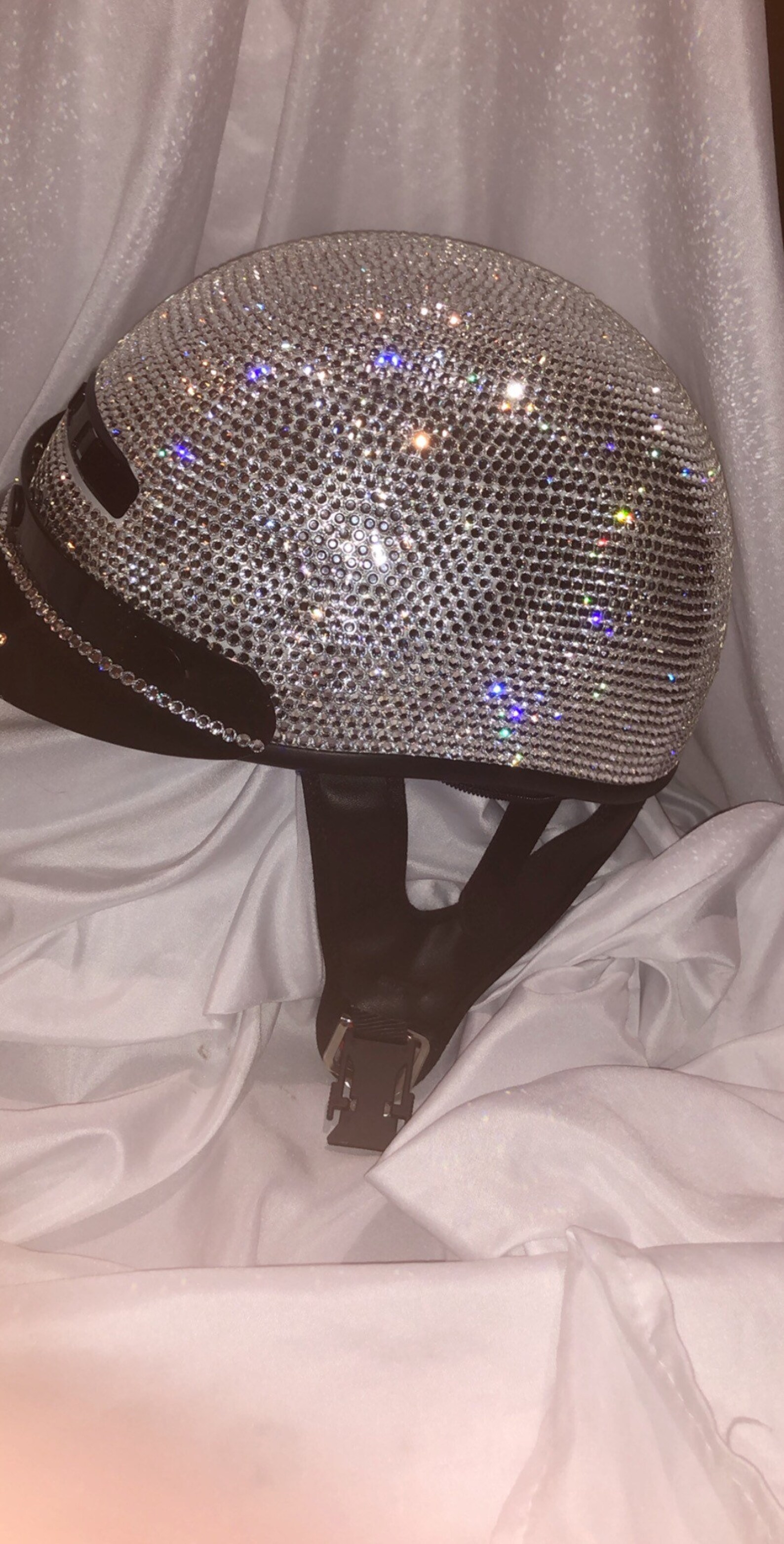 Swarovski Crystal Motorcycle Helmet Etsy