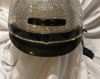 Swarovski Crystal Motorcycle Helmet