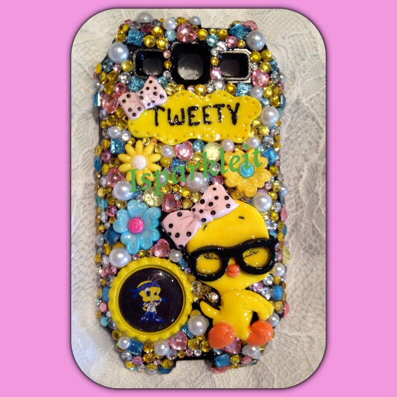 Character Themed Bling Rhinestone Sparkle Cell Phone Case Etsy