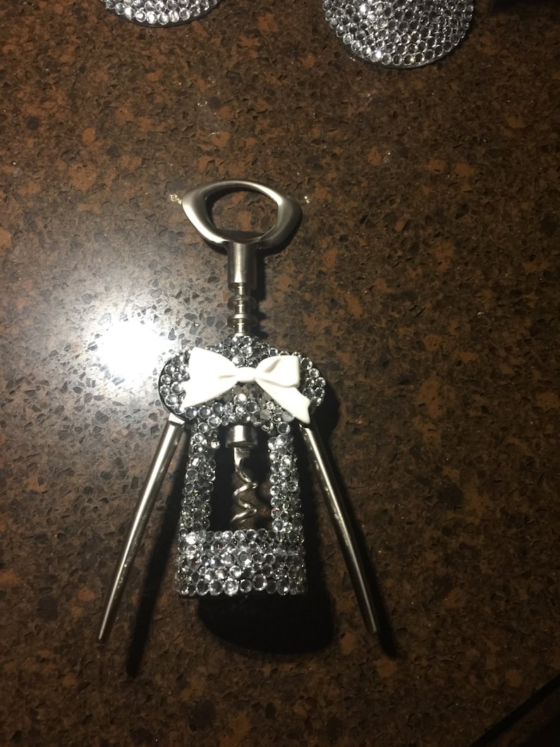 Custom Bling Wine Bottle Opener Etsy
