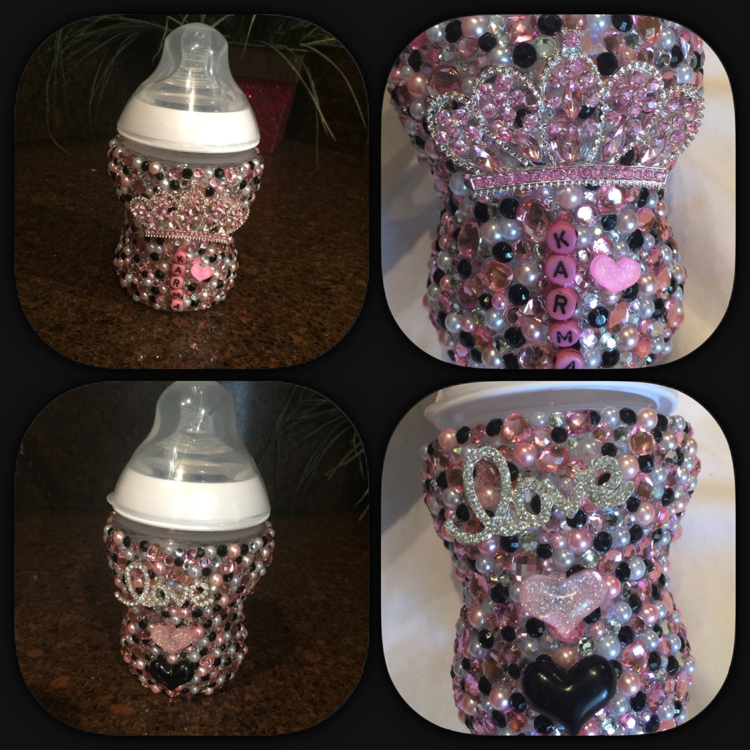 Custom Crystal Large Bottle – Bling'd Up