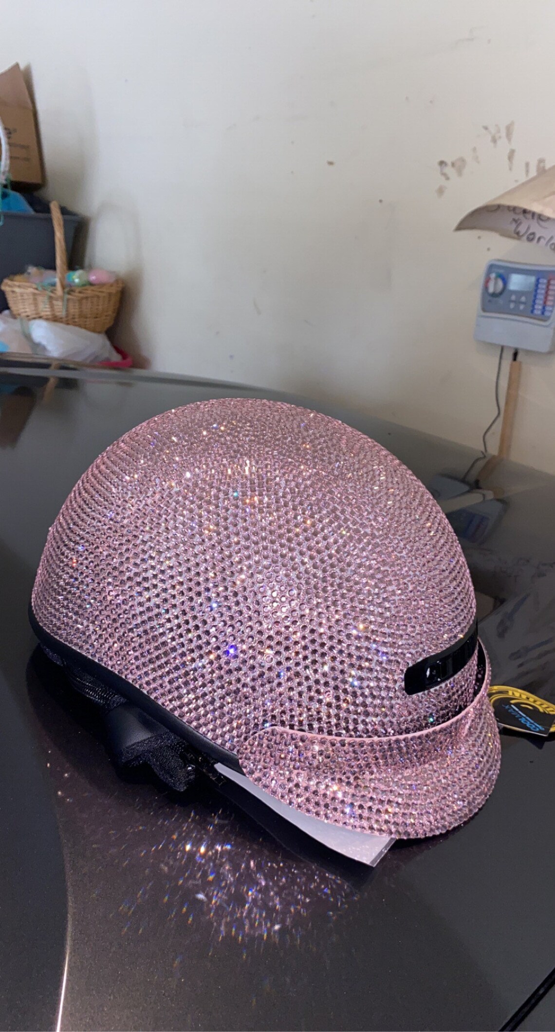 Swarovski Crystal Motorcycle Helmet Etsy