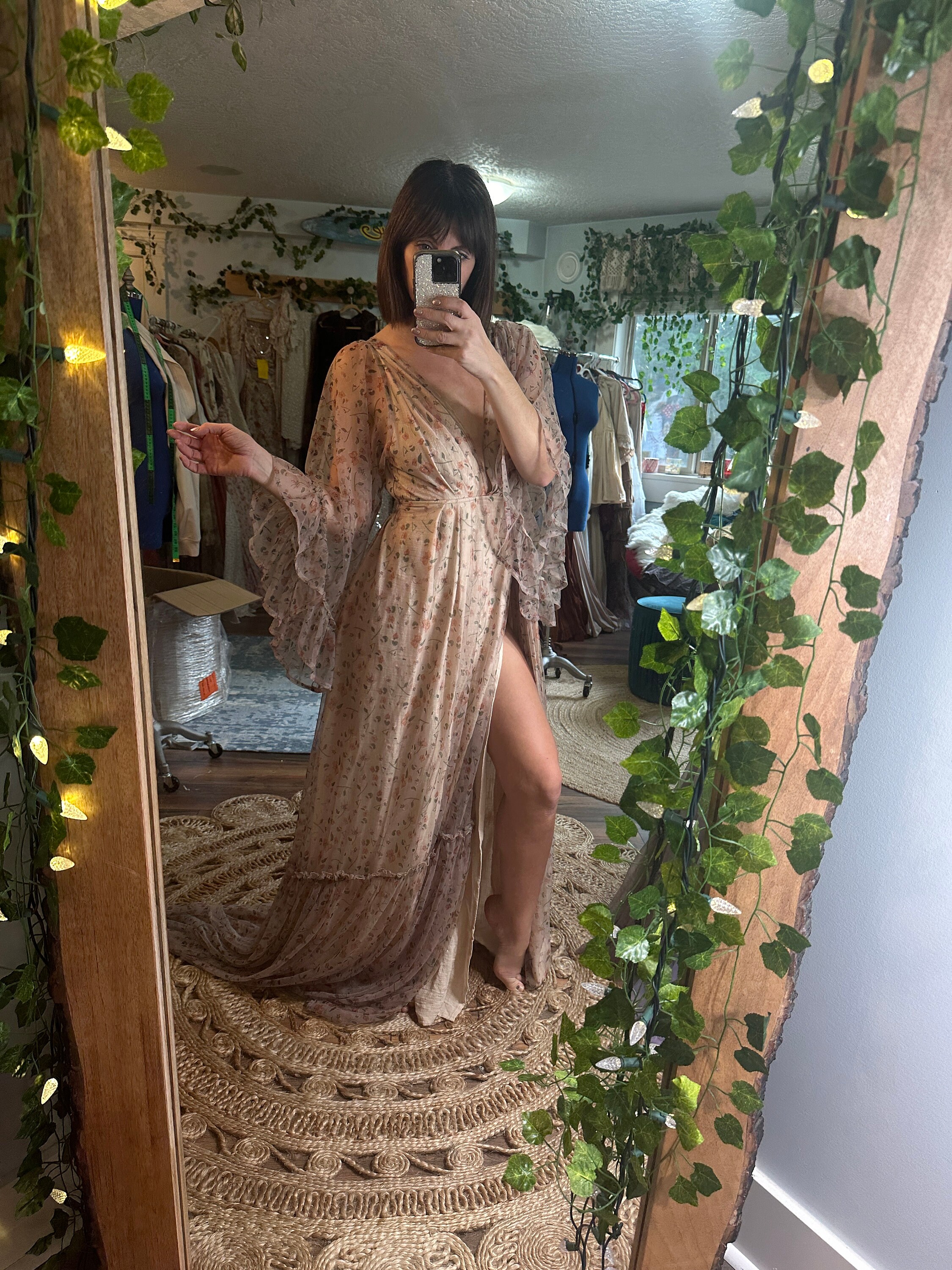 White fox lucky star glitter deals gown