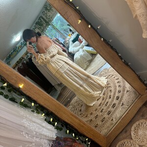 Preorder crochet limited edition two piece dress set in ivory allow 8 week