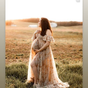 Preorder 6-8 week two piece daisy print maternity friendly Reclamation dress
