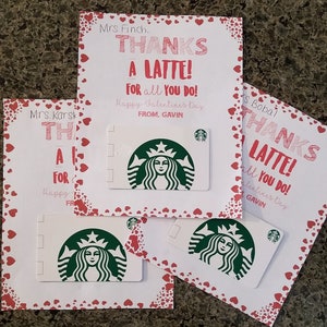 VENDA Obrigado Um Latte Valentine