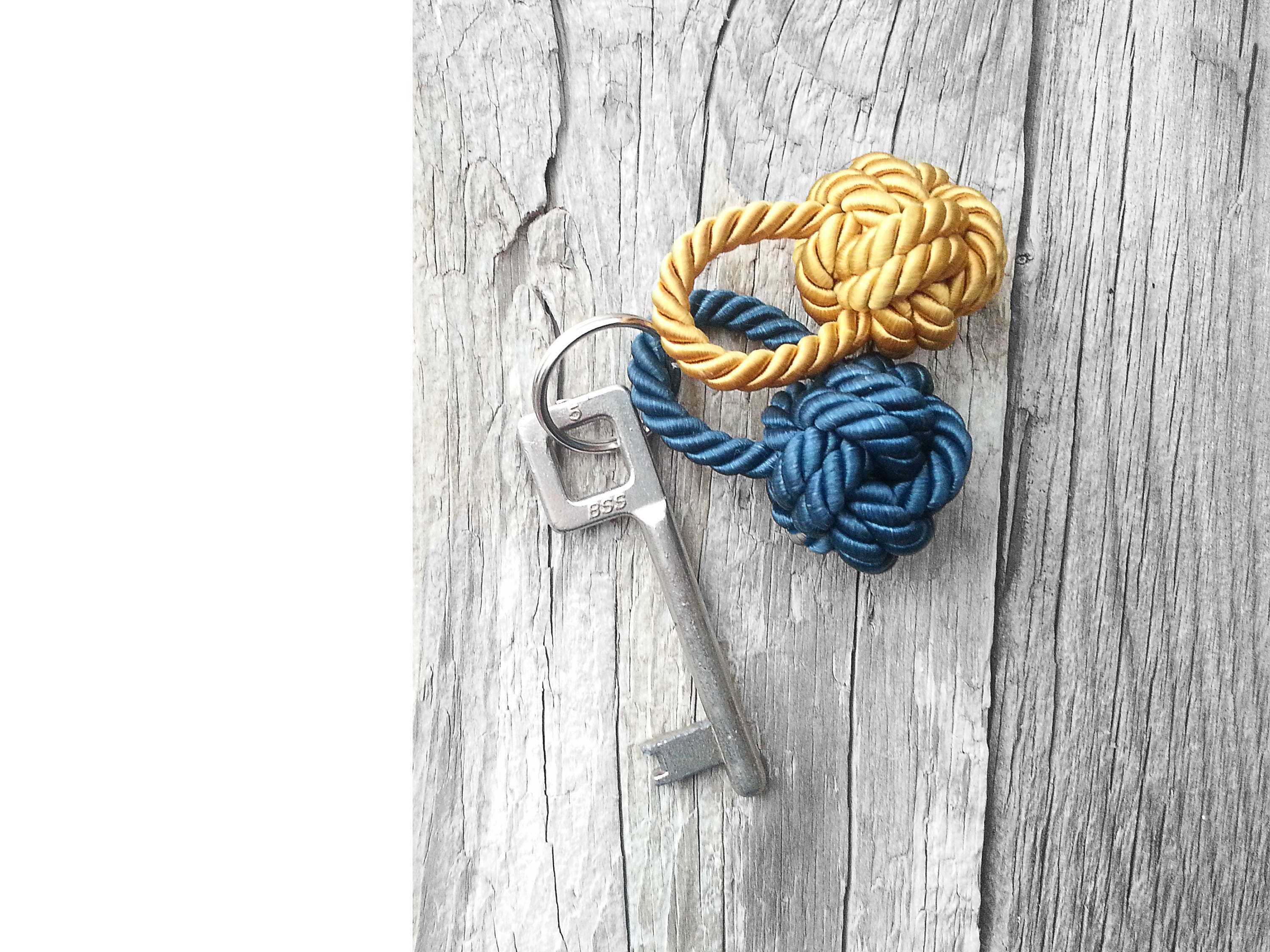 Rope knot keychain Nautical keychain Burgundy keychain Etsy