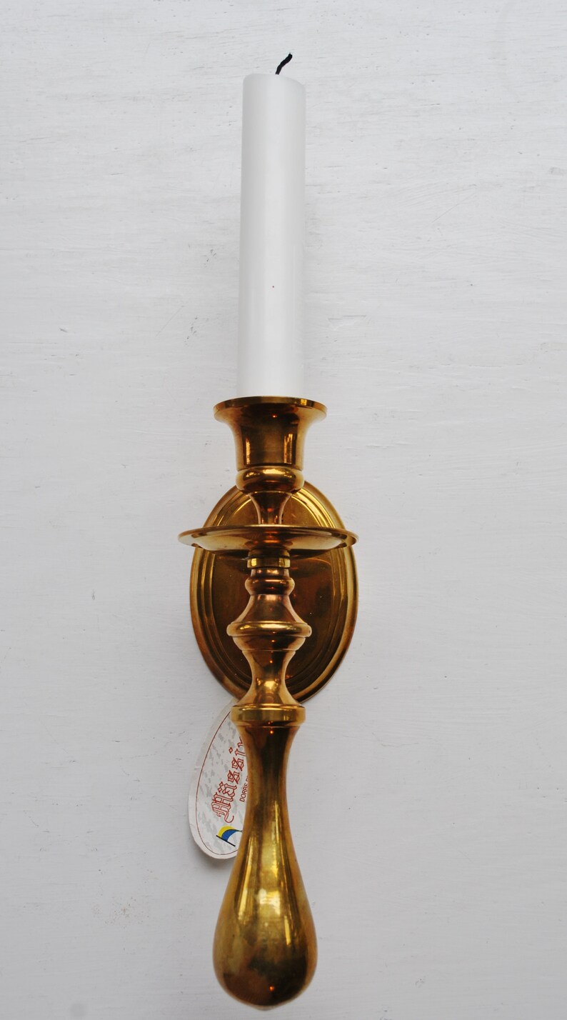 Vintage Swedish Brass Wall Candle Holder Dalarna Etsy