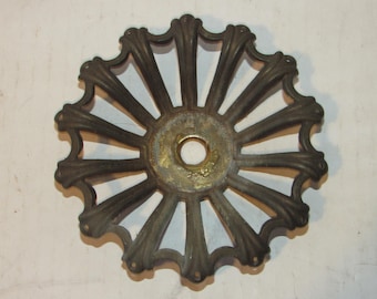 Vintage Bobeche, Lamp Parts, Chandelier Parts, 14 Pin Prism Holes, Replacements, DIY, Lighting, Chandelier Bobeche, Table Lamps, Etc