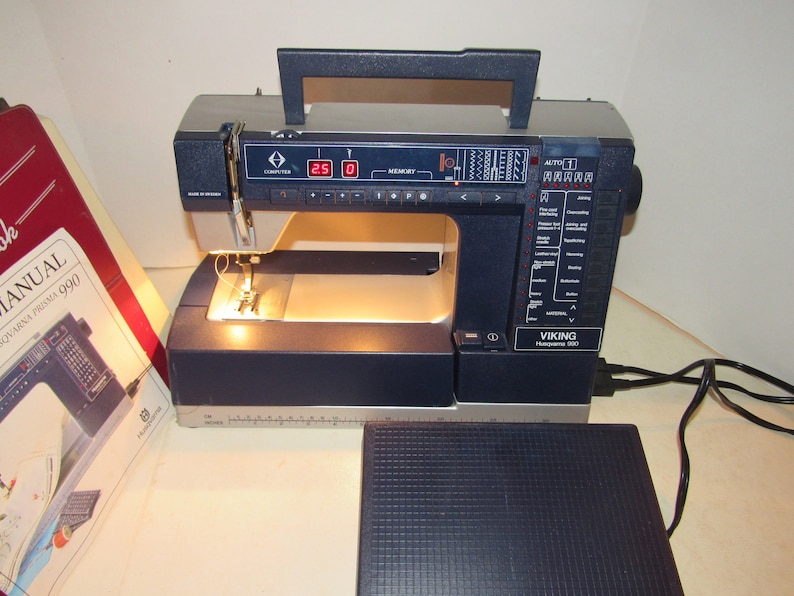 Husqvarna Viking 990 Sewing Machine Computerized Digital Etsy