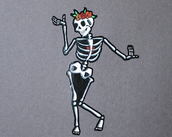 Day of the Dead Dancer with Heart #132