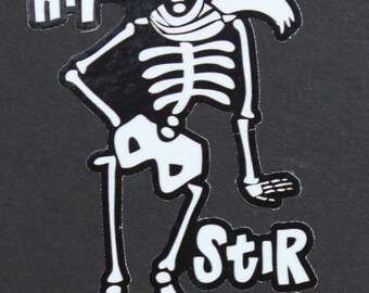 Day of the Dead Art Hip Stir car sticker. #55