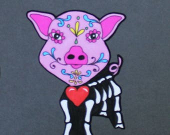 Day of the Dead Pig #143