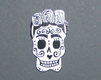 Sticker voiture Frida crâne en sucre #100