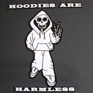 Day of the Dead Art Hoodies Are Harmless Car Sticker #71