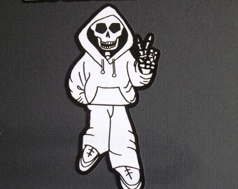 Day of the Dead Art Hoodies Are Harmless Car Sticker #71