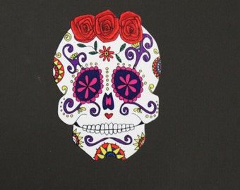 Sugar Skull Woman Car Sticker #107