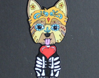 Day of the Dead Yorkie #170