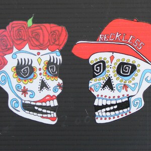 Day of the Dead Sugar Skull couple #135/136