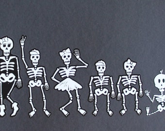 Pegatinas para coche familiares con arte del Día de los Muertos n.° 10-24
