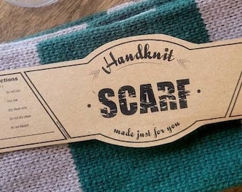 Schaletiketten - PRINT YOUR OWN, bedruckbare Pflegeanweisungen, Schaletikett, Stricketikett, Stricketikett