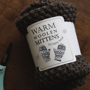 Étiquette de mitaines en laine - IMPRIMER VOTRE PROPRE, Instructions d’entretien imprimables, Étiquette de tricot, Étiquette de tricot, Wrap au crochet, Étiquette au crochet
