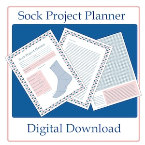 Printable Knitting Worksheets, Knitting Project Planner, Knitting Journal, Knitting Pattern Template, Organize Knitting Pattern