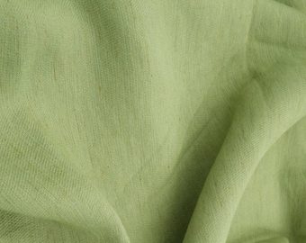 Sage green linen blend