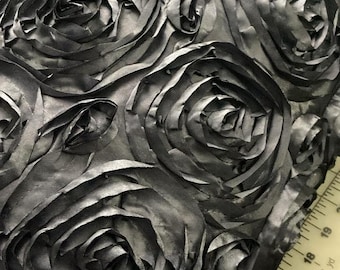 satin rosette fabric
