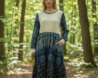 Upcycle sweater dress