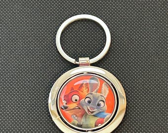 Zooptopia Nick Wilde Judy Hopps Schlüsselanhänger Disney Geschenk Stocking Stuffer