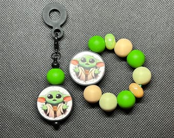 Star Wars Grogu Baby Yoda inspiriert Tasse Charme Becher Zubehör Stroh Charme Griff Charme