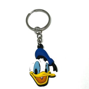 DONALD DUCK Head PVC Keychain Keyring Disney Gift