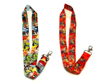 Llavero porta credenciales de Zootopia de Disney - Judy Hopps y Nick Wilde