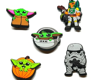 Star Wars Mandalorian Grogu Shoe Charms for Set of Disney