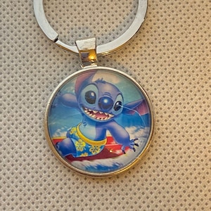 STITCH Keychain Keyring Disney Gift