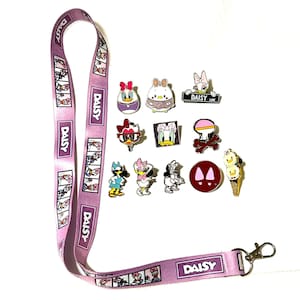 DAISY DUCK Disney Pins Lanyard Set  - Lanyard Starter Set - Disney Trading Pin Set