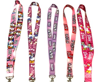 DAISY DUCK Disney Lanyard - Lanyard / ID Holder / Badge Holder / Keychain