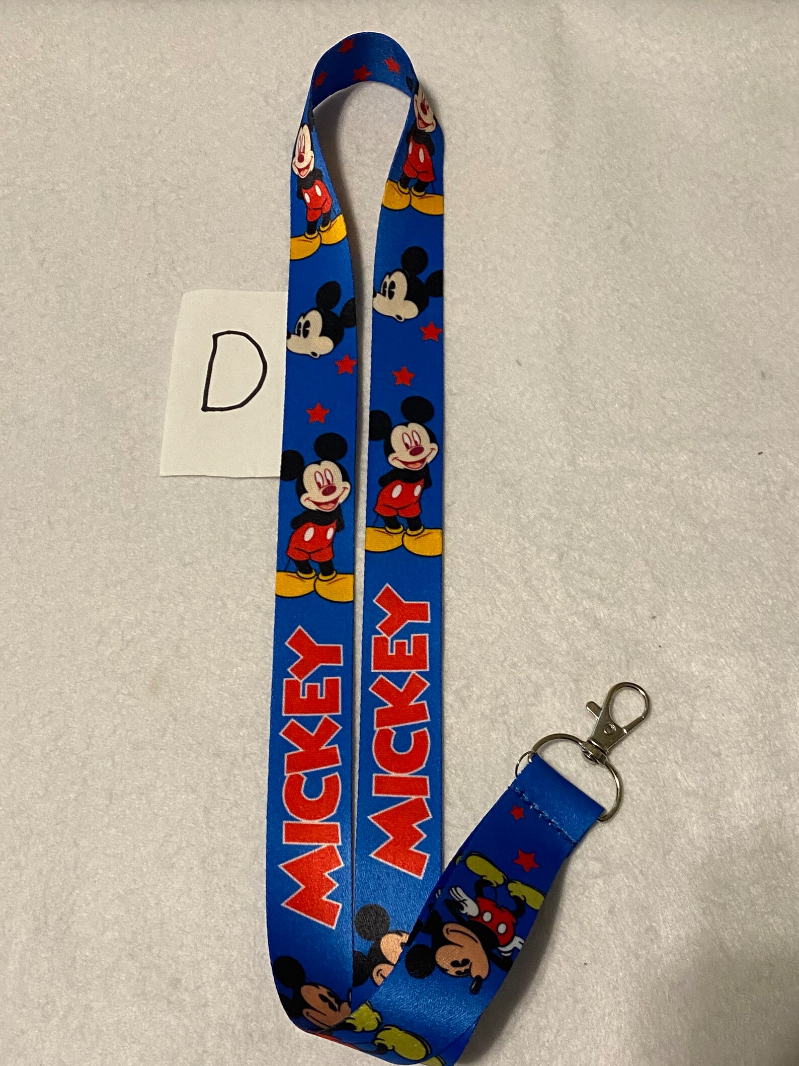 MICKEY MOUSE Disney Lanyards ID Holder Badge Holder Keychain - Etsy
