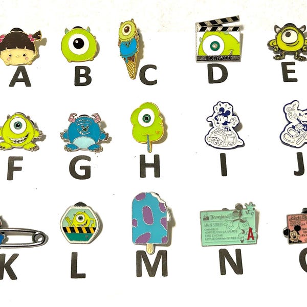 Disney Pins #19 - Your Choice Monsters Inc / Disney Tickets / DVC Disney Vacation Club