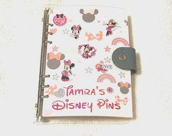Disney Pin Display Notebook Storage Case Portable Felt Portfolio