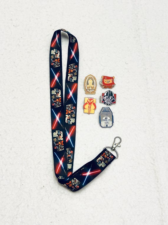 STAR WARS Disney Pins Lanyard Set - Lanyard Starter Set- Trading