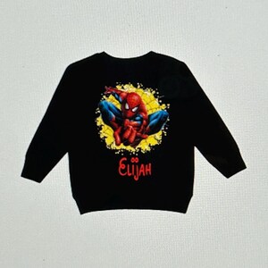 Kinder Spider-man Jugend Shirt Sweatshirt T-Shirt Disney 18M Black Sweatshirt