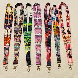 DISNEY VILLAINS Lanyard / ID Holder / Keychain