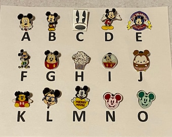 Mickey Mouse Wooden Wood Pin Badge Brooch Handmade WDW Disneyland Disney Gift 