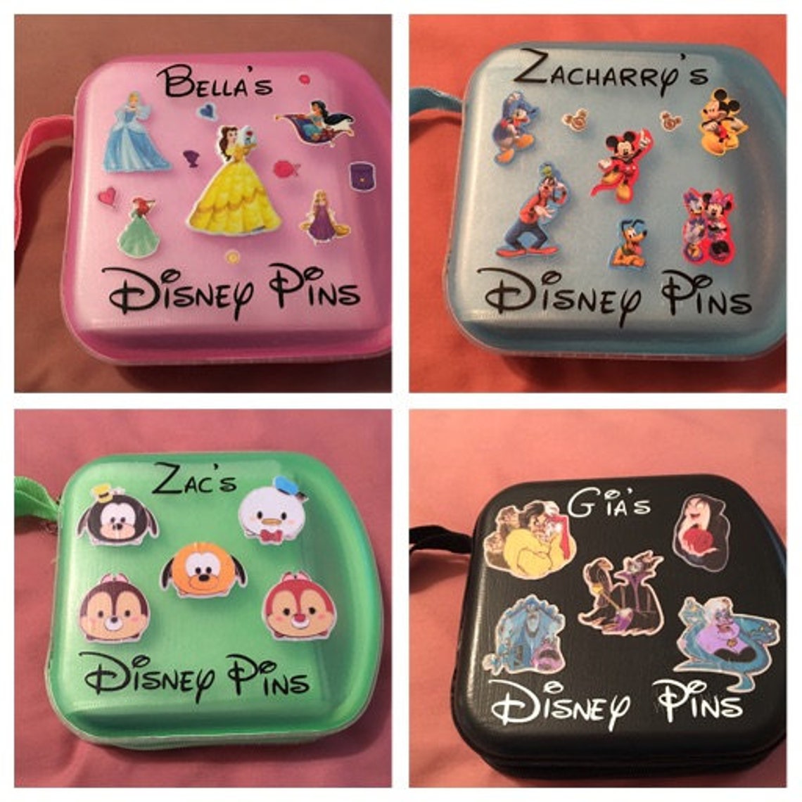 Disney Pin Case / Pin Trading Portfolio Carrying and Storage Etsy