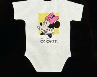Minnie Maus Gelb Säugling Body Disney Baby Strampelanzug