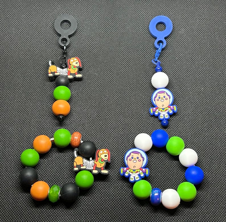 Toy Story Buzz Slinky Dog Woody Inspired Cup Charm Tumbler Accessory Straw Charm Handle Charm image 1