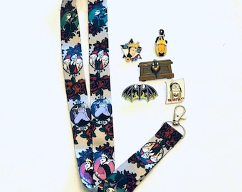 DISNEY VILLAINS Disney Pin Lanyard Set Maleficent Cruella Hades Böse Königin Scar Lanyard Starter Set